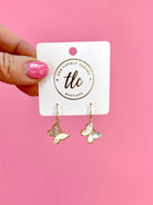 Pearl Shell Butterfly Earrings-250 Jewelry-The Lovely Closet-The Lovely Closet, Women's Fashion Boutique in Alexandria, KY