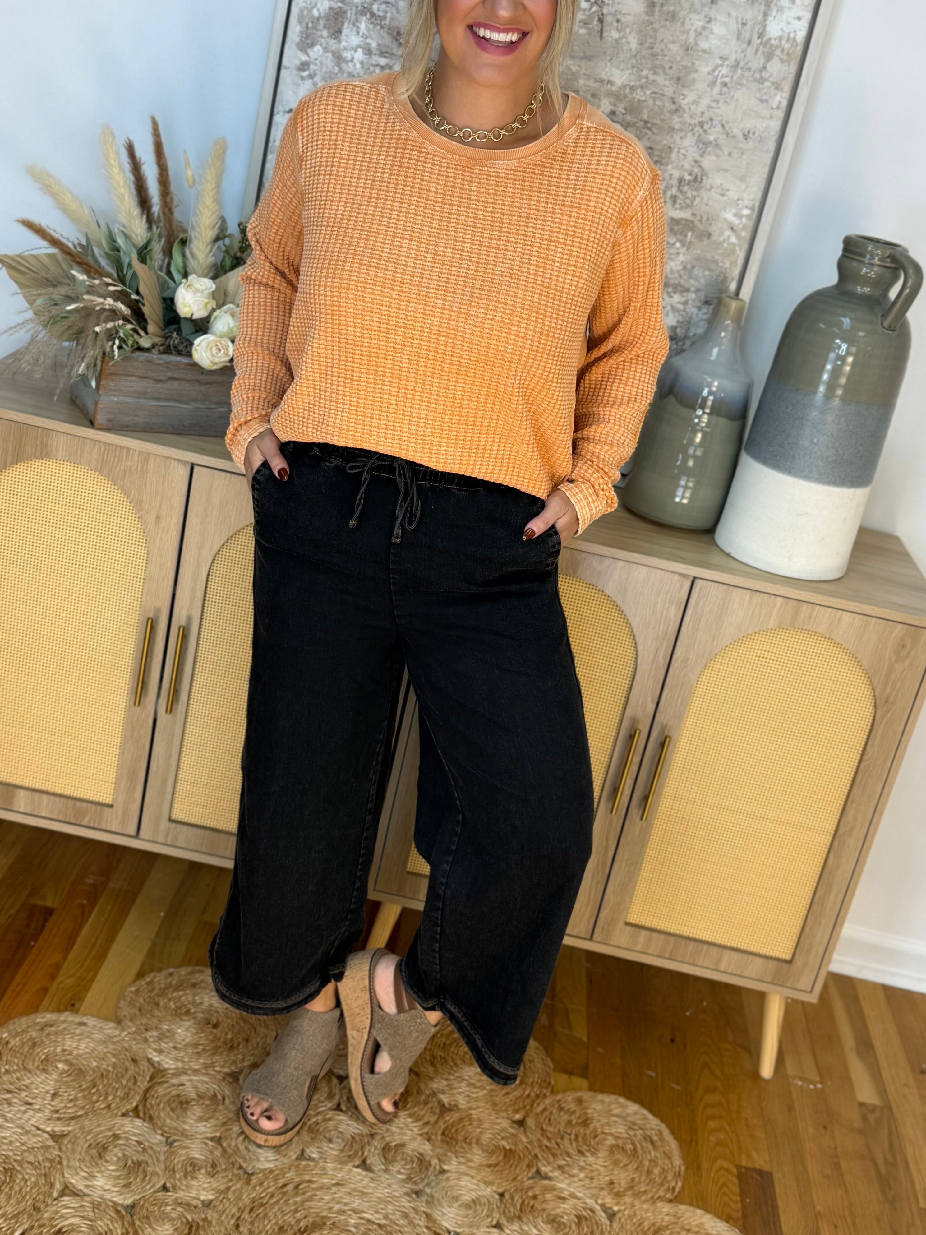The Main Event Denim Pants - Washed Black-240 Pants-easel-The Lovely Closet, Women's Fashion Boutique in Alexandria, KY