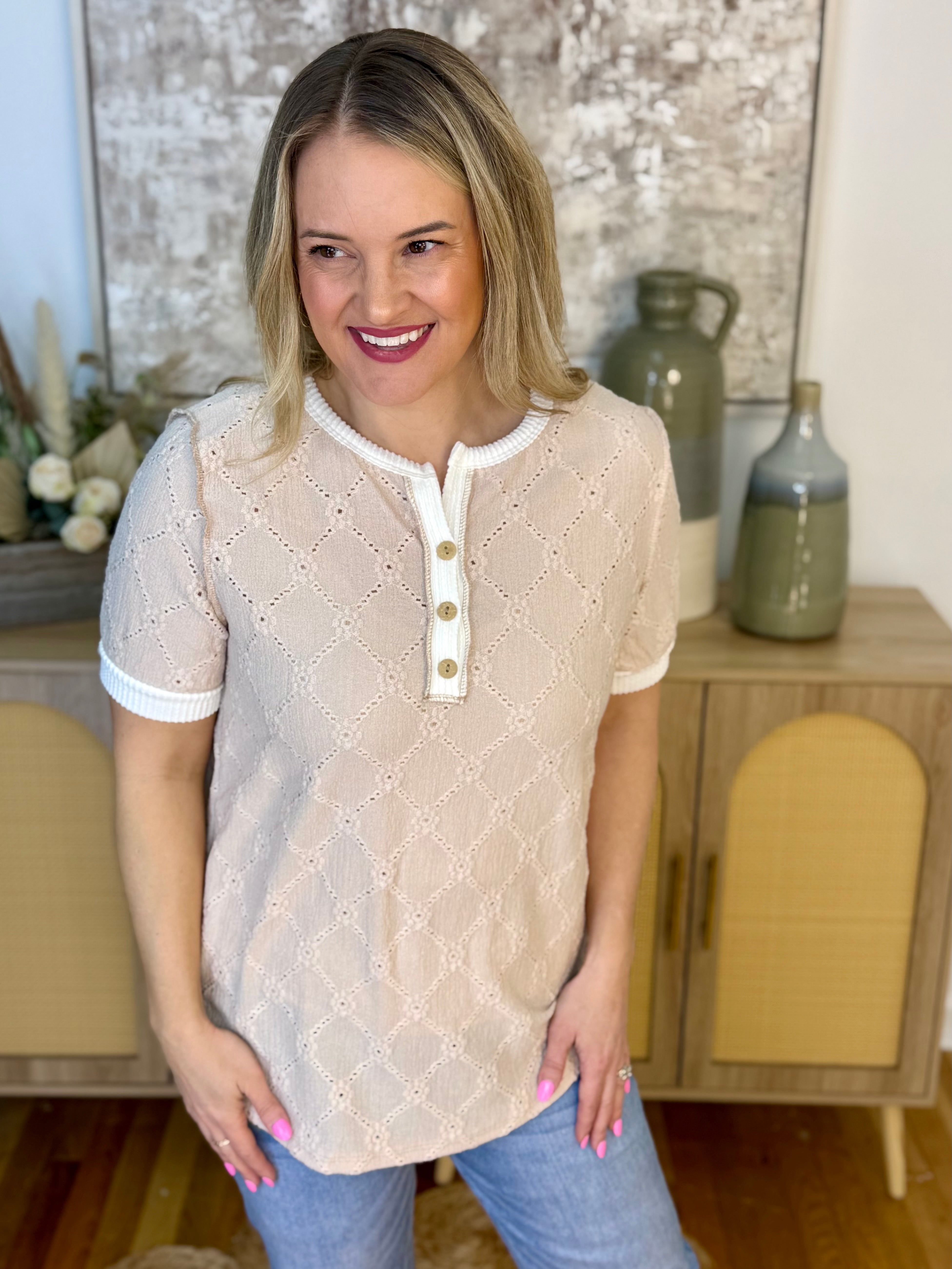 Fresh Air Neutral Spring Top-110 Long Sleeve Top-7th Ray-The Lovely Closet, Women's Fashion Boutique in Alexandria, KY