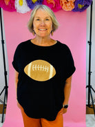 It's Football Season Top-100 Short Sleeve Tops-bibi-The Lovely Closet, Women's Fashion Boutique in Alexandria, KY