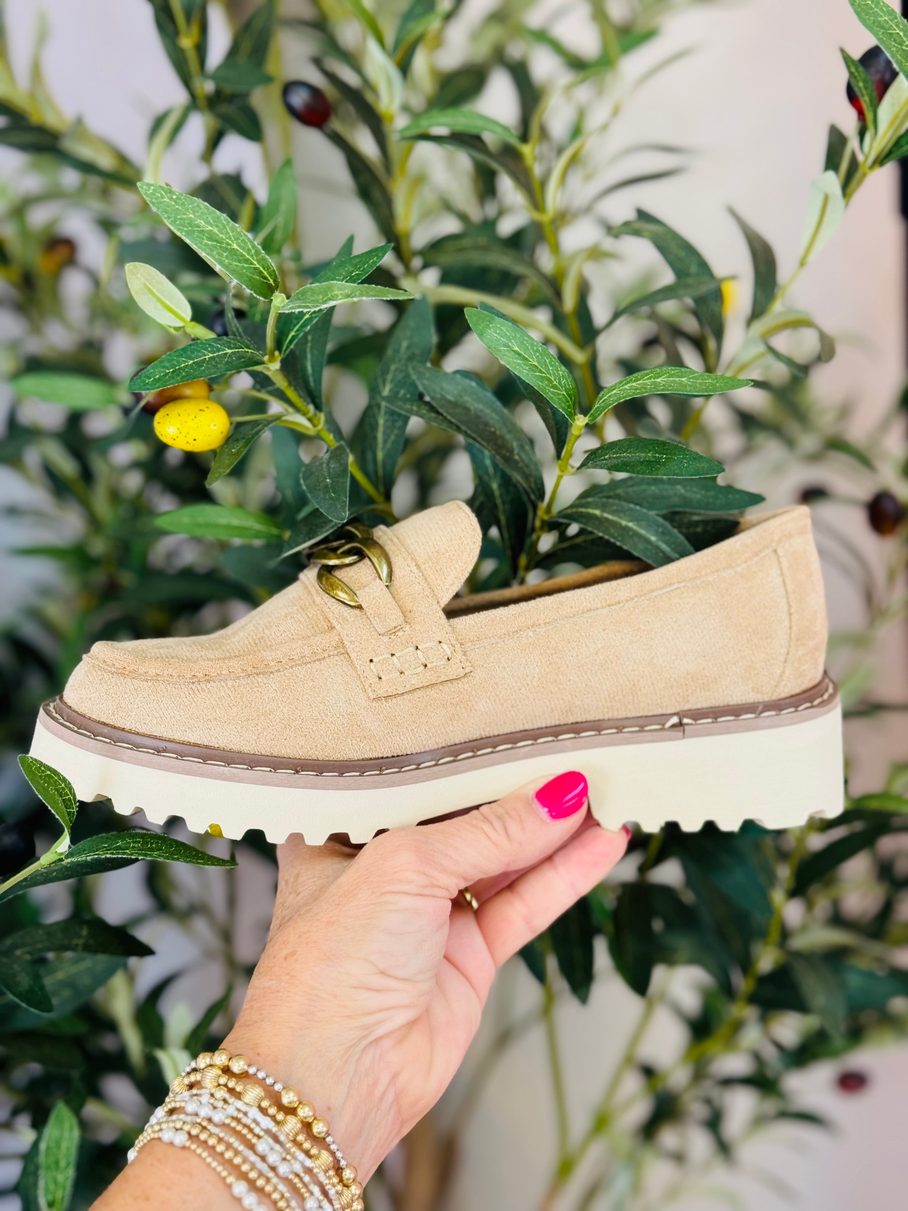 Corkys Faux Suede Literally Loafers - Camel-270 Shoes-The Lovely Closet-The Lovely Closet, Women's Fashion Boutique in Alexandria, KY