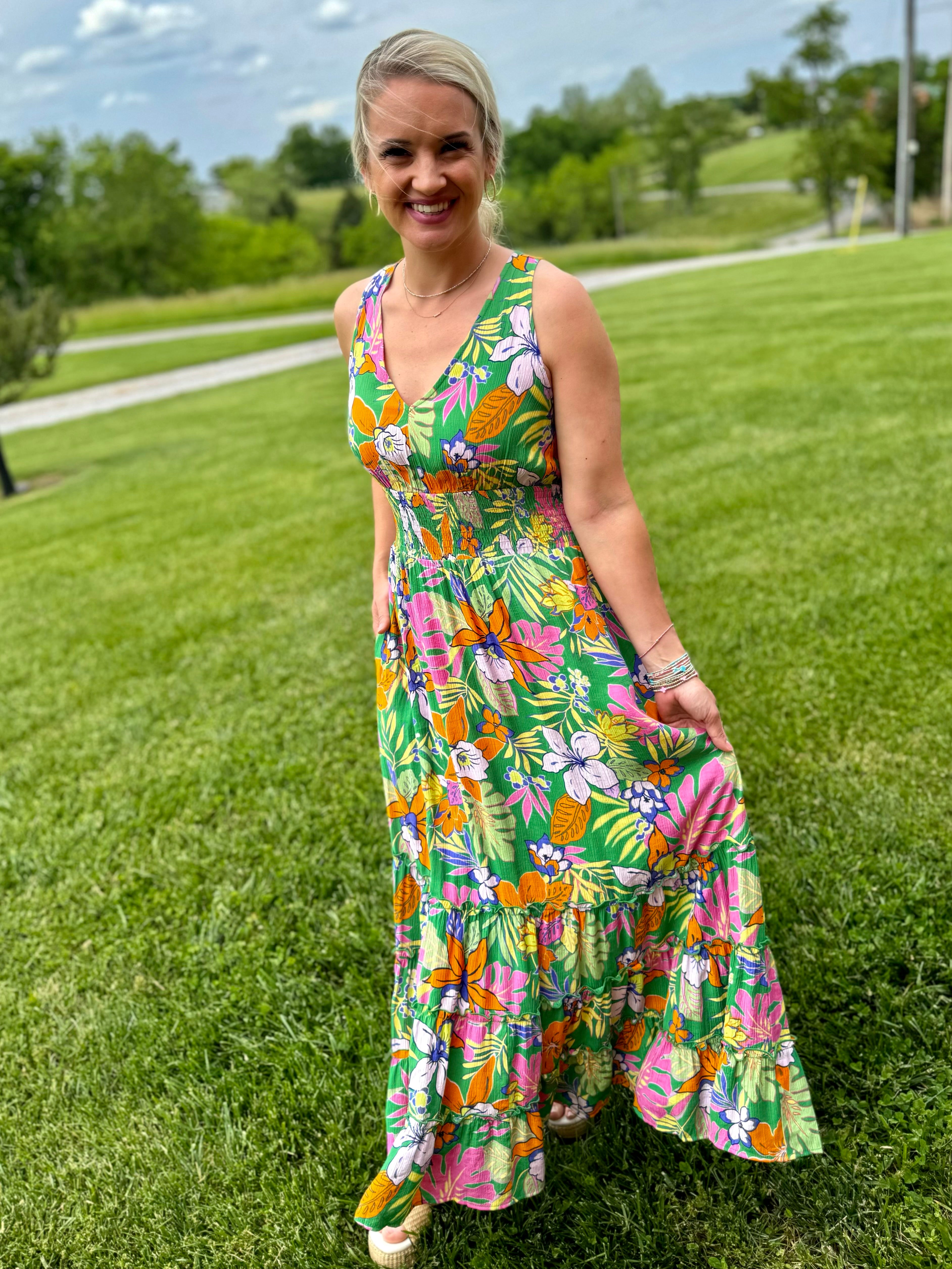 Passport to Paradise Maxi Dress-180 Dresses-The Lovely Closet-The Lovely Closet, Women's Fashion Boutique in Alexandria, KY