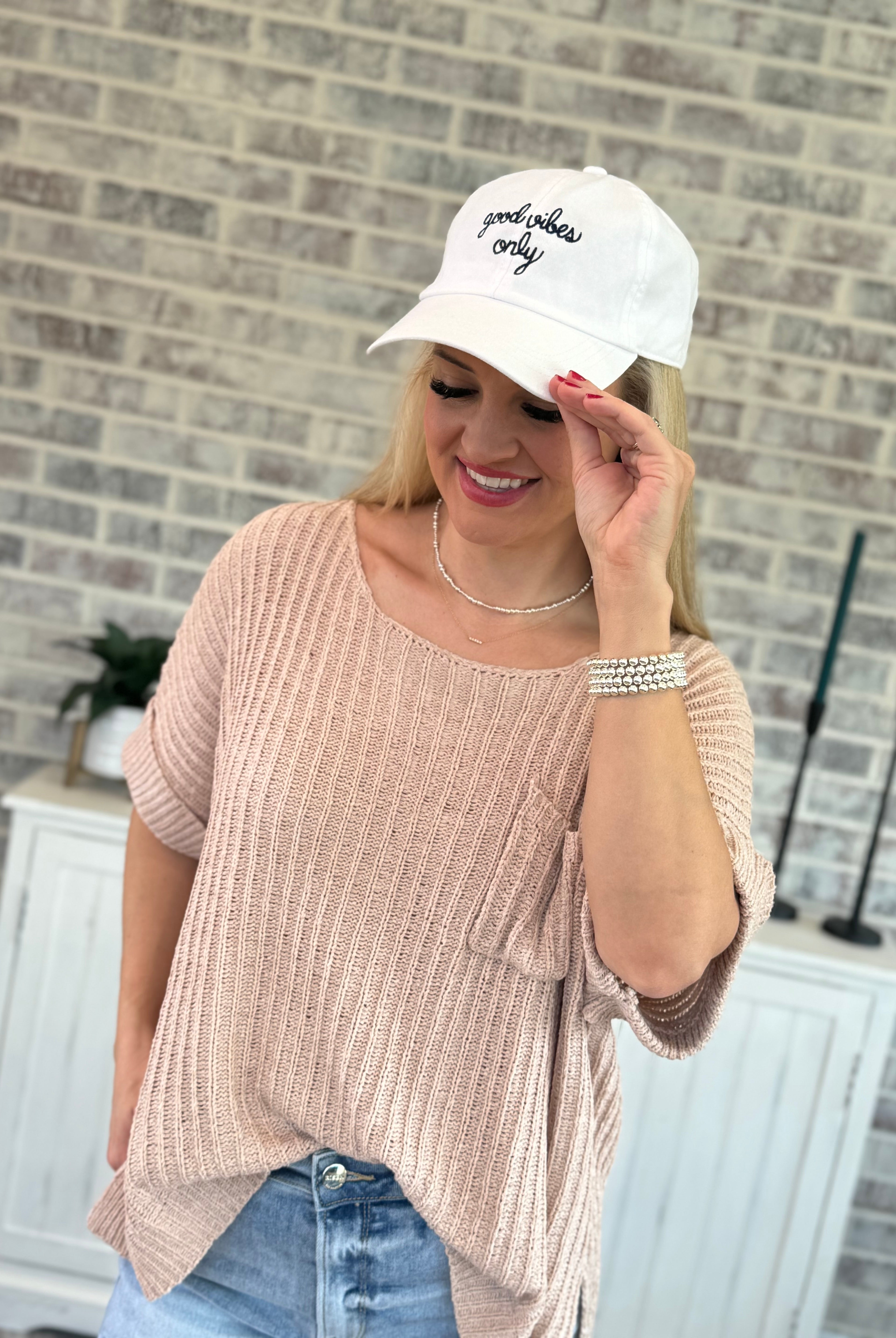 Good Vibes Only Hat-The Lovely Closet-The Lovely Closet, Women's Fashion Boutique in Alexandria, KY
