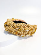 Luxury Winter Holiday Headband - Raffia + Gems-280 Accessories-Brittyland-The Lovely Closet, Women's Fashion Boutique in Alexandria, KY