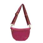 Westlyn Woven Bum Bag - Fuchsia-290 Bag/Handbags-Pretty Simple-The Lovely Closet, Women's Fashion Boutique in Alexandria, KY