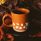 White Fall Leaves Stoneware Coffee Mug-310 Gift-Sweet Water Decor-The Lovely Closet, Women's Fashion Boutique in Alexandria, KY