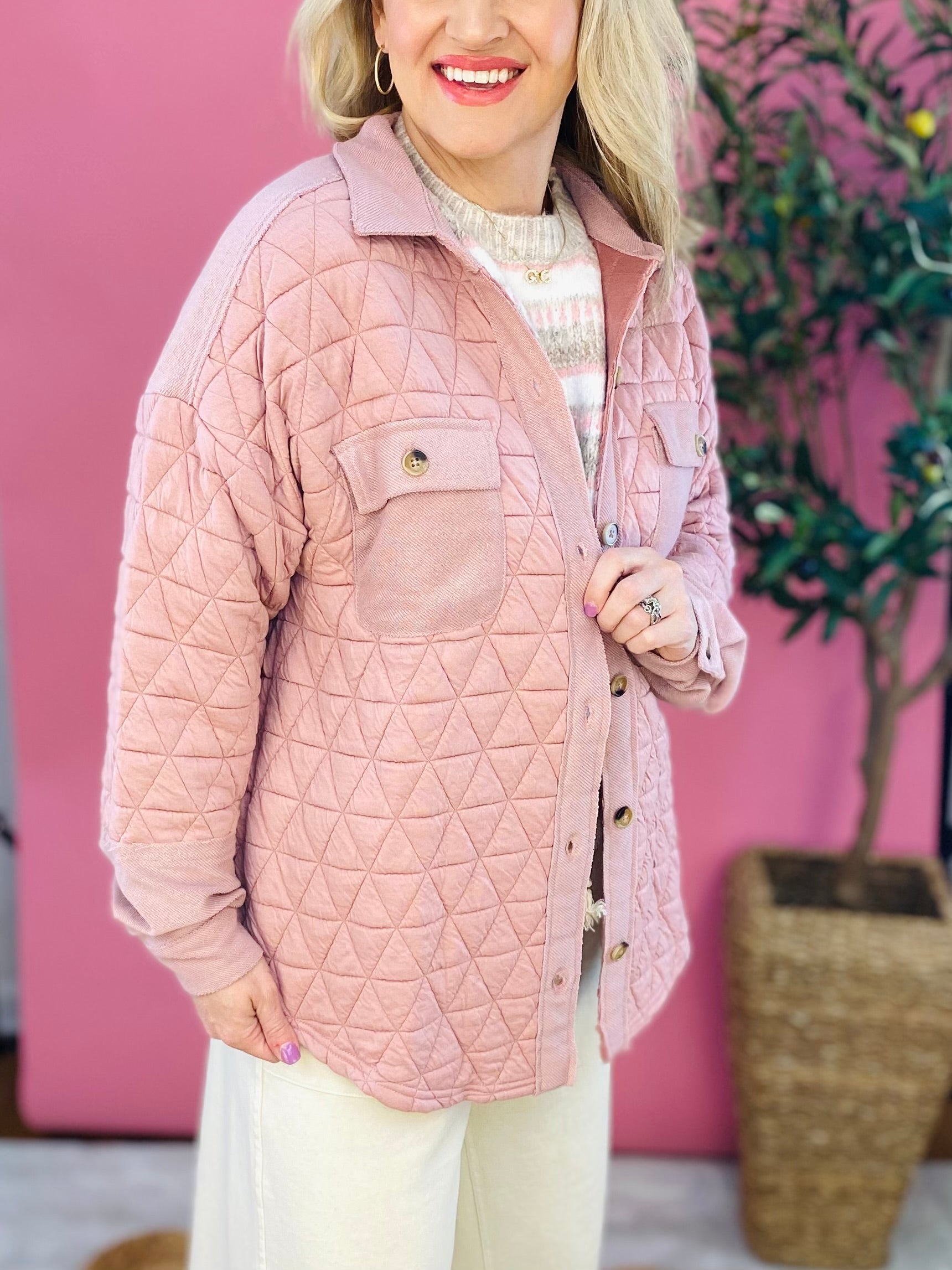 Love is in the Air Shacket-170 Jackets/Outerwear-The Lovely Closet-The Lovely Closet, Women's Fashion Boutique in Alexandria, KY