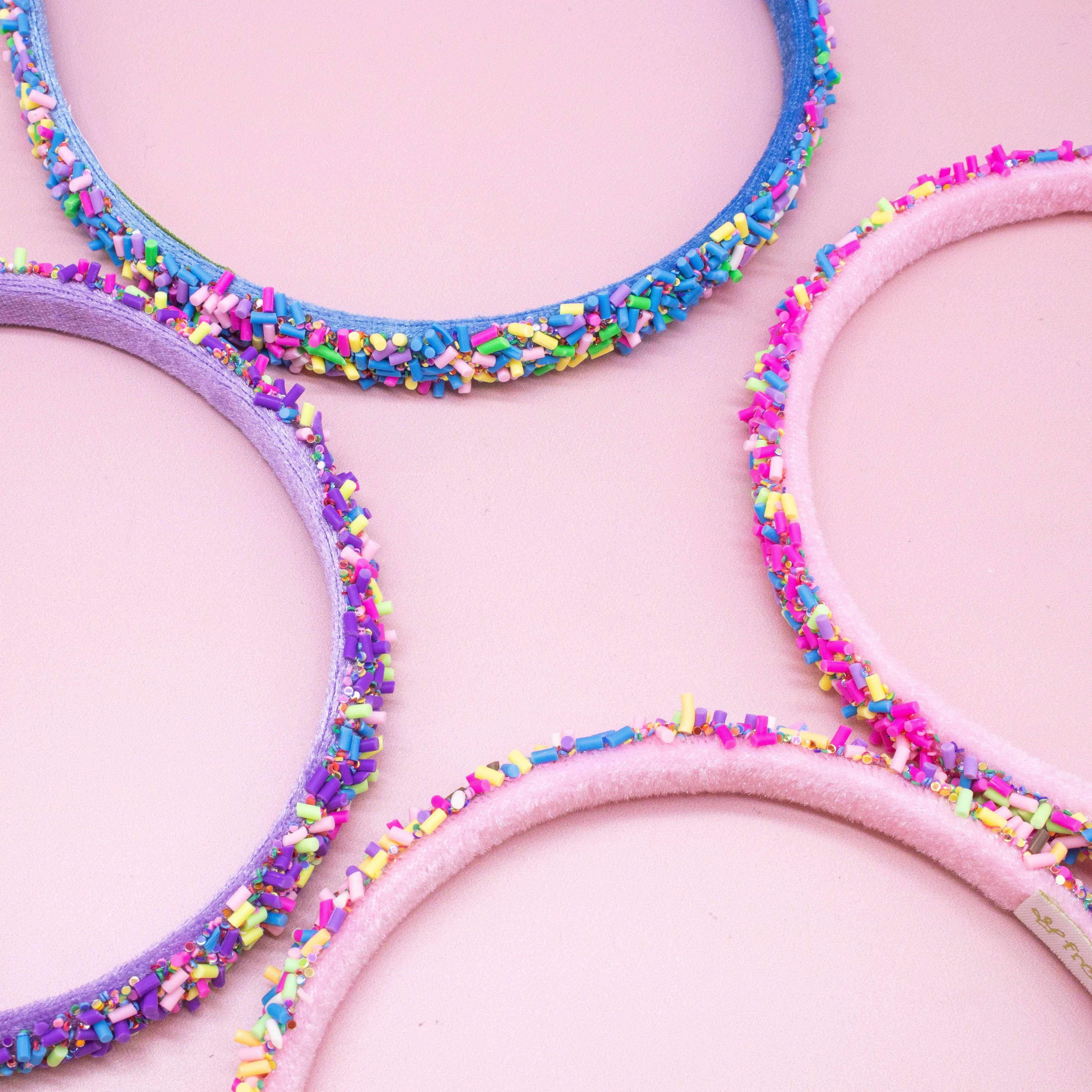 Thin Sprinkle Headband - Purple-310 Gift-Frog Sac-The Lovely Closet, Women's Fashion Boutique in Alexandria, KY