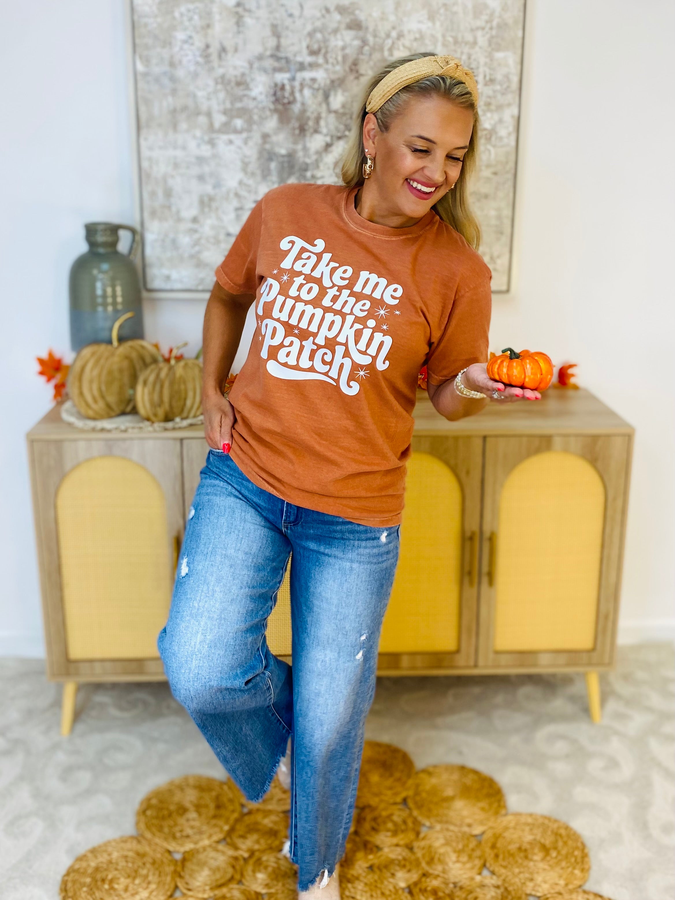 FINAL SALE Take Me to the Pumpkin Patch Tee-130 Graphics-The Lovely Closet-The Lovely Closet, Women's Fashion Boutique in Alexandria, KY