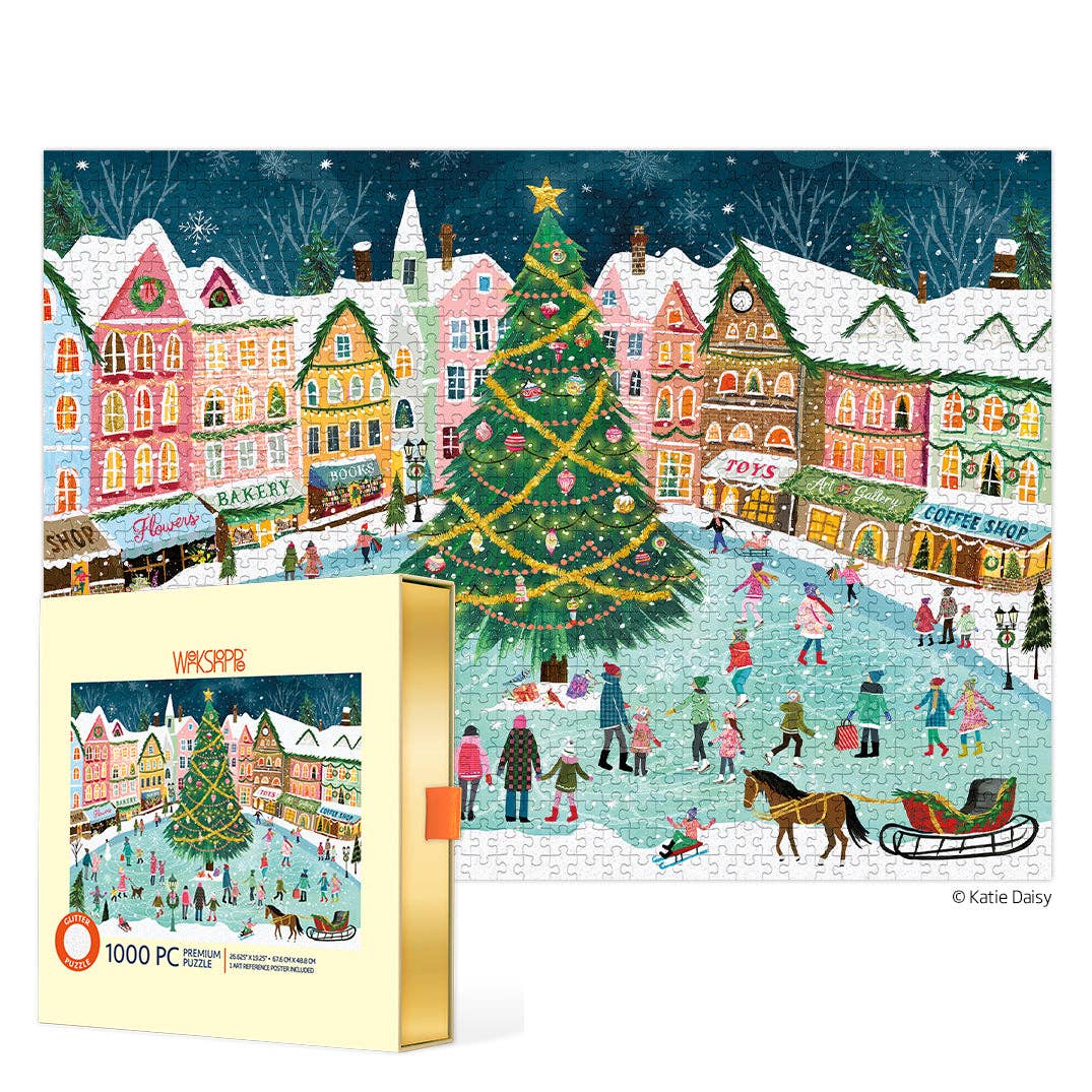 Town Square 1000 Piece Christmas Puzzle-310 Gift-WerkShoppe-The Lovely Closet, Women's Fashion Boutique in Alexandria, KY