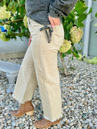 Risen - High Rise Crop Wide Leg Denim Pants-210 Jeans-Risen-The Lovely Closet, Women's Fashion Boutique in Alexandria, KY