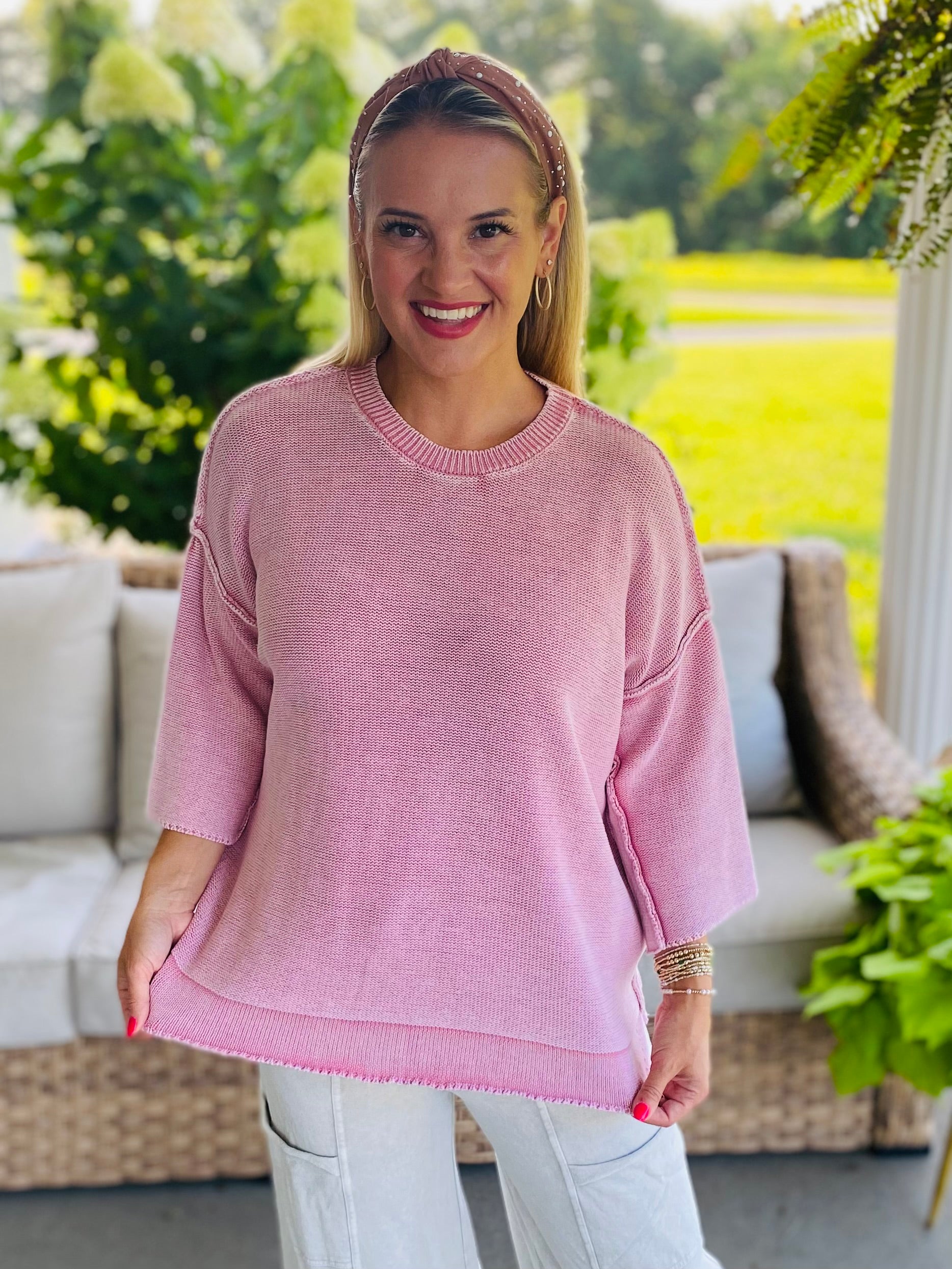 Picking Berries Sweater-100 Short Sleeve Tops-easel-The Lovely Closet, Women's Fashion Boutique in Alexandria, KY