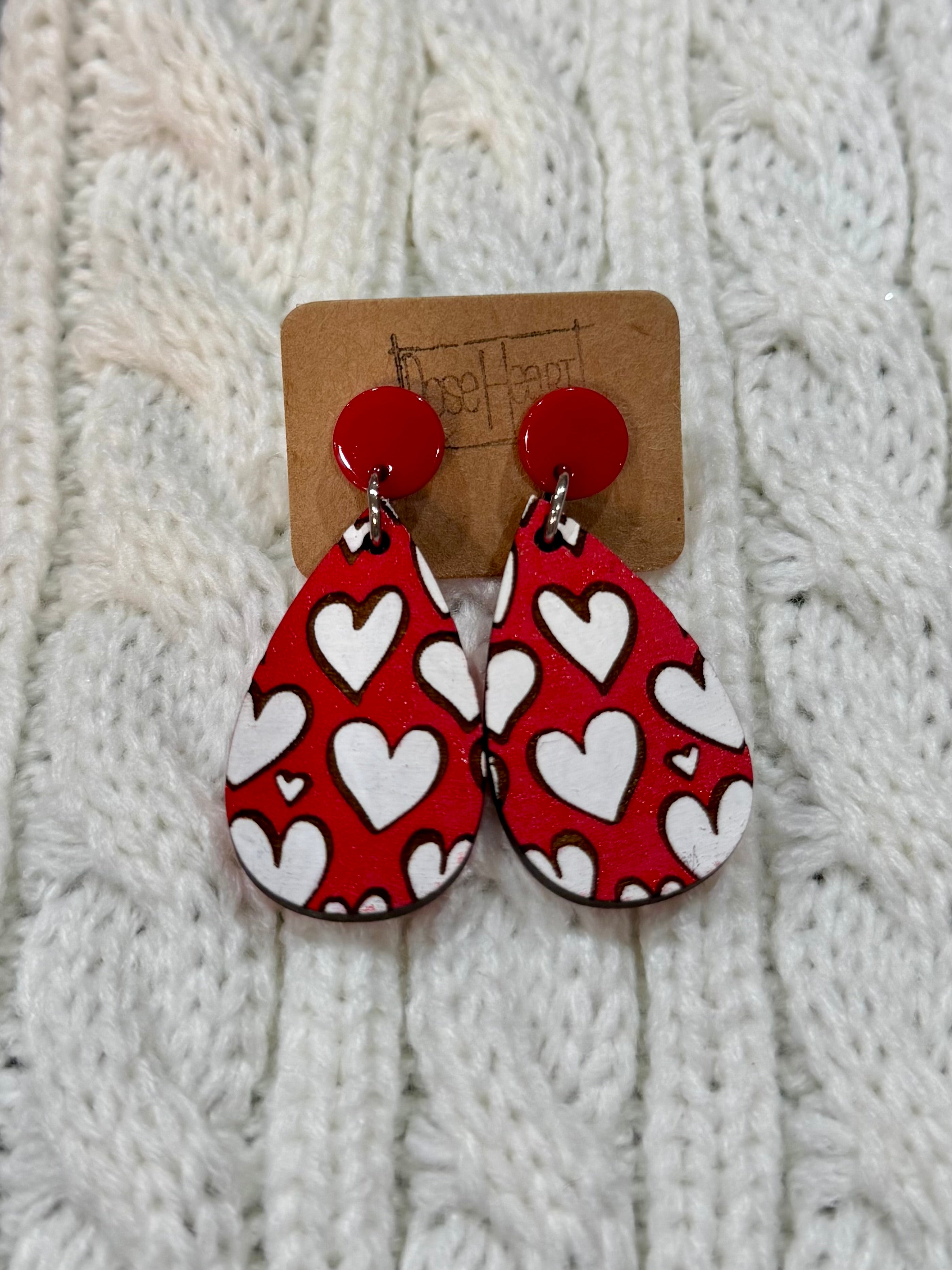 RoseHeart Valentine Day Earrings-250 Jewelry-RH-The Lovely Closet, Women's Fashion Boutique in Alexandria, KY