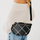 Westlyn Woven Bum Bag - Brown-290 Bag/Handbags-Pretty Simple-The Lovely Closet, Women's Fashion Boutique in Alexandria, KY
