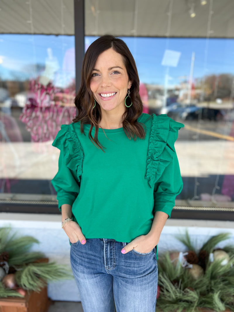 Isn’t It Green-tastic Top-The Lovely Closet-The Lovely Closet, Women's Fashion Boutique in Alexandria, KY