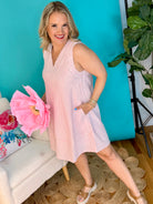 Candy Stripe Dress-180 Dresses-Umgee-The Lovely Closet, Women's Fashion Boutique in Alexandria, KY