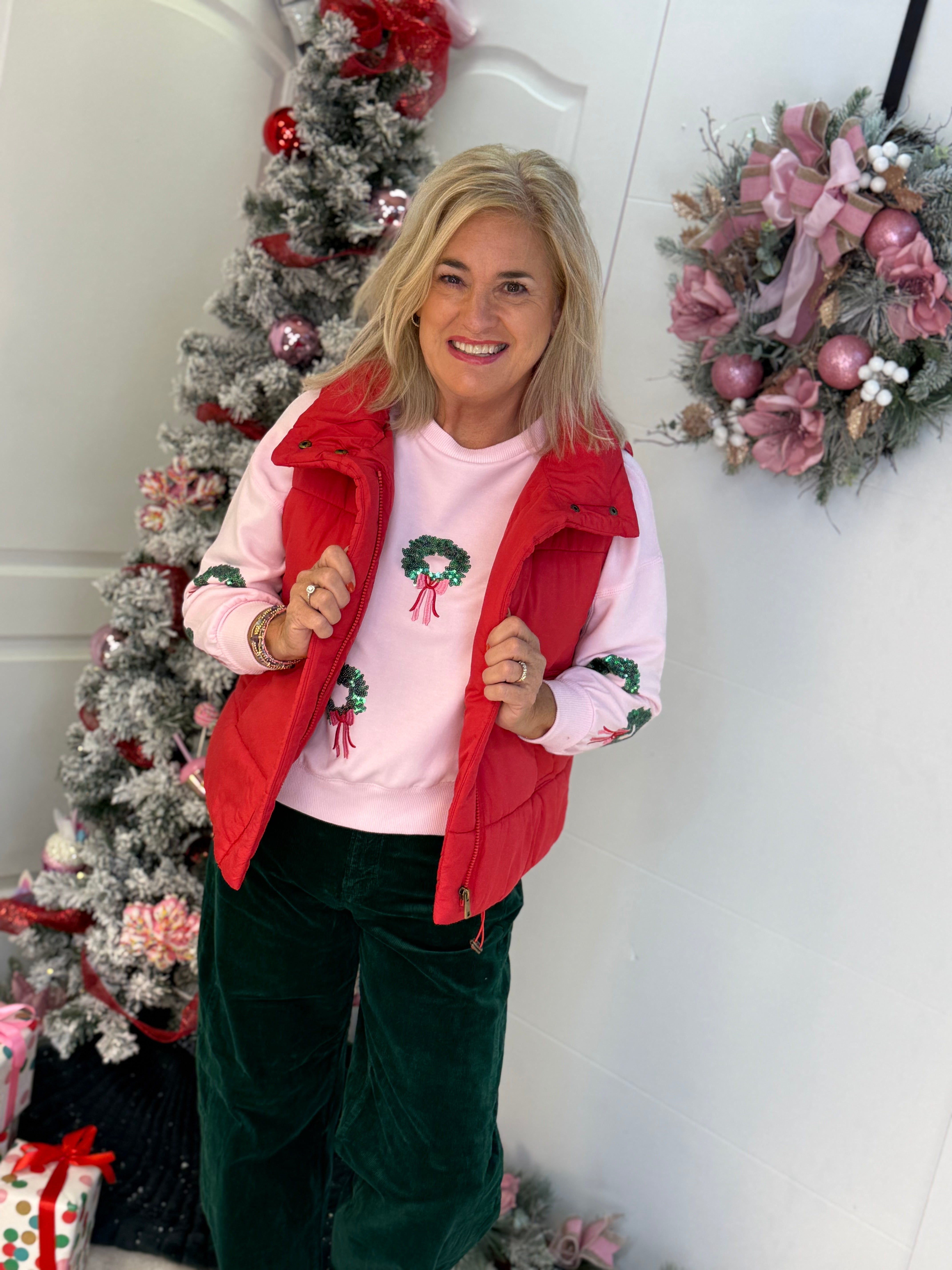 Weekend Puffer Vest - Red-170 Jackets/Outerwear-zenana-The Lovely Closet, Women's Fashion Boutique in Alexandria, KY