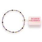 Penelope Navy Blue & Periwinkle: Ext 7.25-bracelet-Beaded Blondes-The Lovely Closet, Women's Fashion Boutique in Alexandria, KY