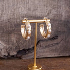 Jeweled Bubble Hoop Earrings – Pearl-250 Jewelry-PennyLine inc-The Lovely Closet, Women's Fashion Boutique in Alexandria, KY