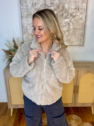 Wrapped in Love Heart Fleece Jacket-170 Jackets/Outerwear-Doe and Rae-The Lovely Closet, Women's Fashion Boutique in Alexandria, KY