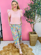 Spring Forward Printed Palazzo Pants-240 Pants-easel-The Lovely Closet, Women's Fashion Boutique in Alexandria, KY