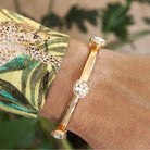 Sparkly Gold Tone Bracelet-250 Jewelry-PennyLine inc-The Lovely Closet, Women's Fashion Boutique in Alexandria, KY