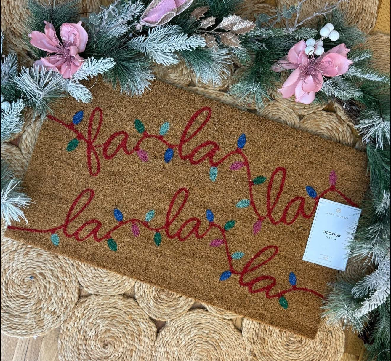 FINAL SALE Mary Square 2025 Holiday Door Mat-350 Holiday-Mary Square-The Lovely Closet, Women's Fashion Boutique in Alexandria, KY