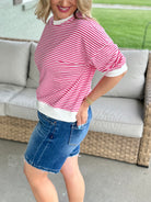 Risen - Slouchy Bermuda Short-230 Skirts/Shorts-The Lovely Closet-The Lovely Closet, Women's Fashion Boutique in Alexandria, KY