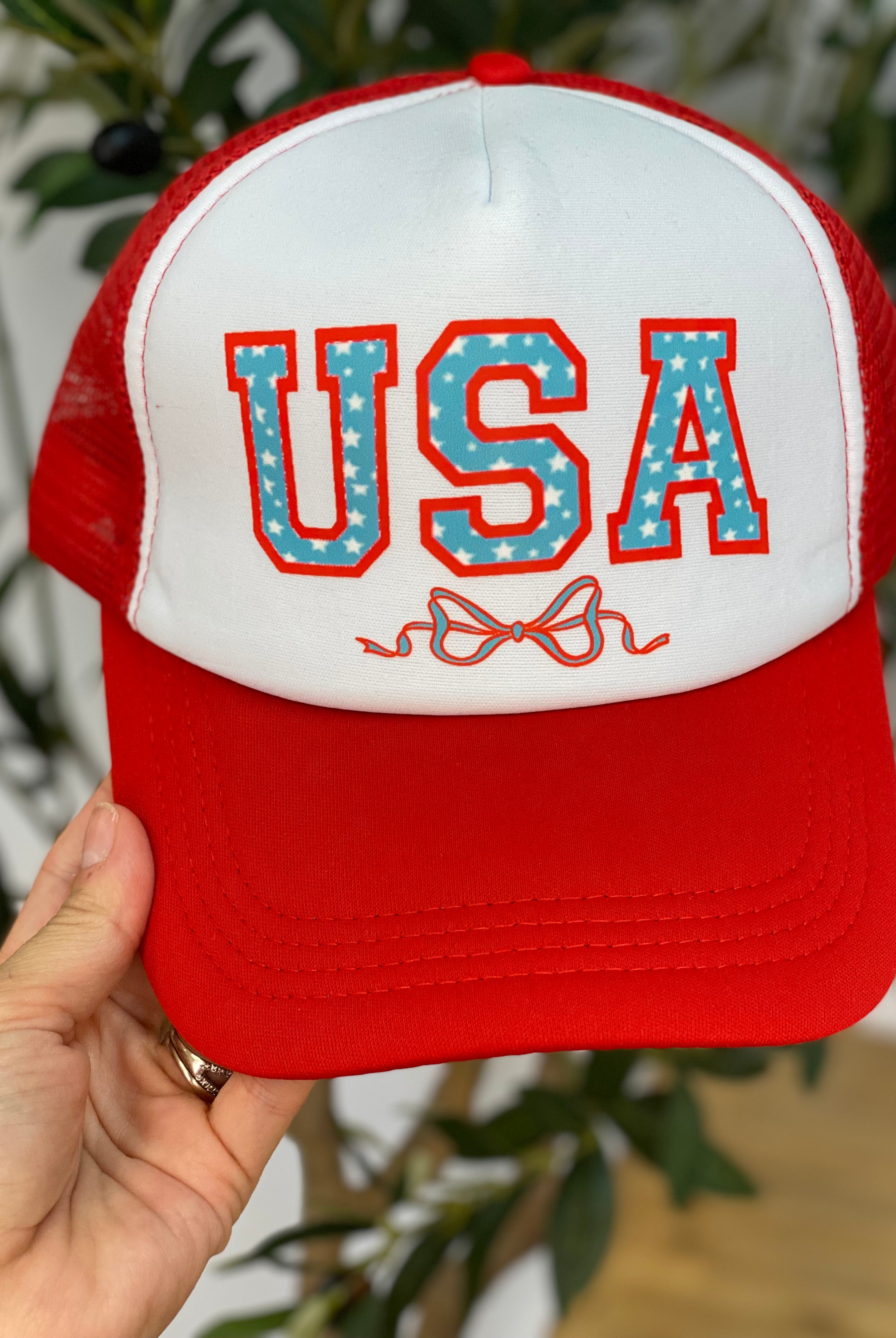 USA Trucker Hat-300 Headwear-The Lovely Closet-The Lovely Closet, Women's Fashion Boutique in Alexandria, KY