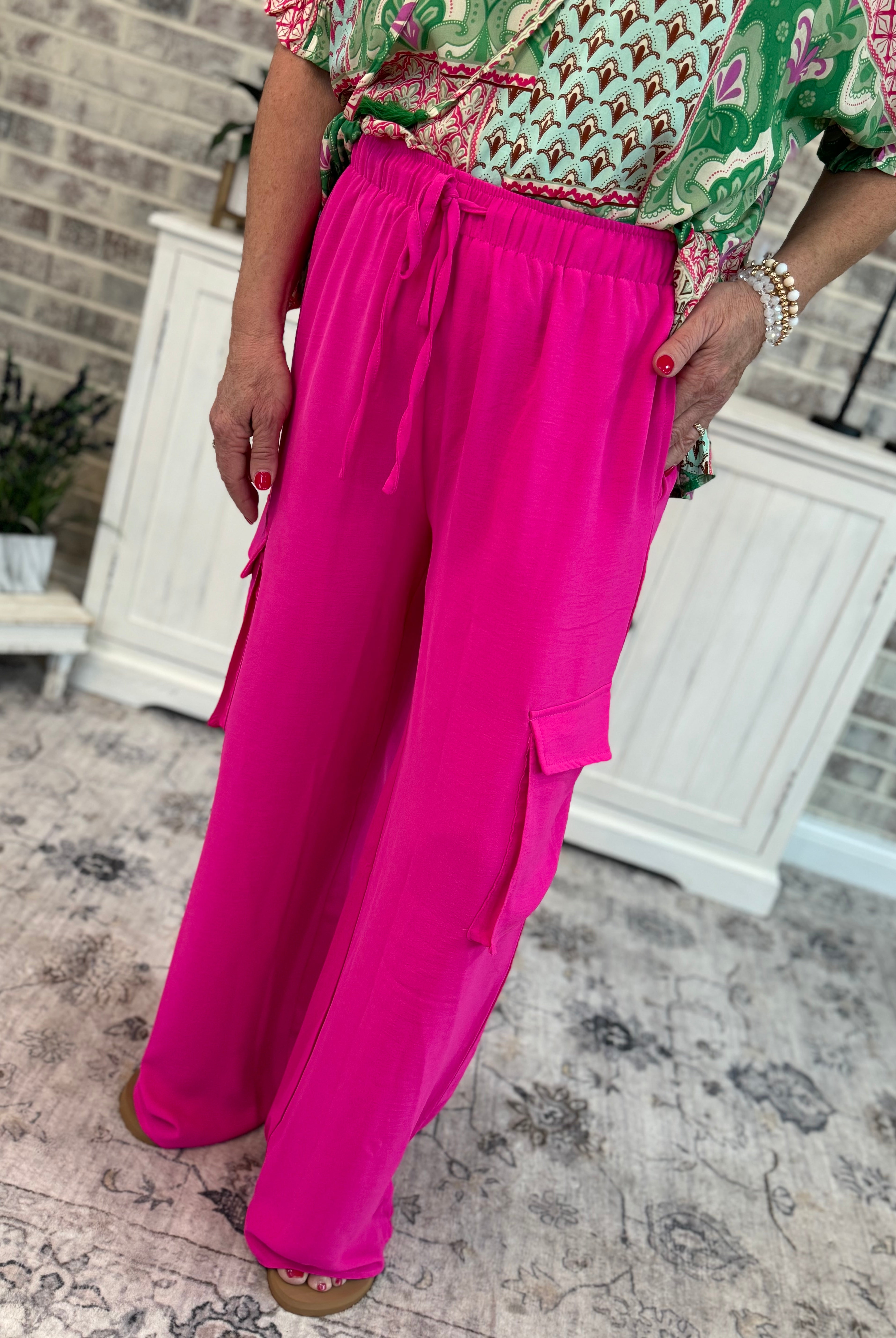 Find Me In The Flowers Cargo Pants-The Lovely Closet-The Lovely Closet, Women's Fashion Boutique in Alexandria, KY