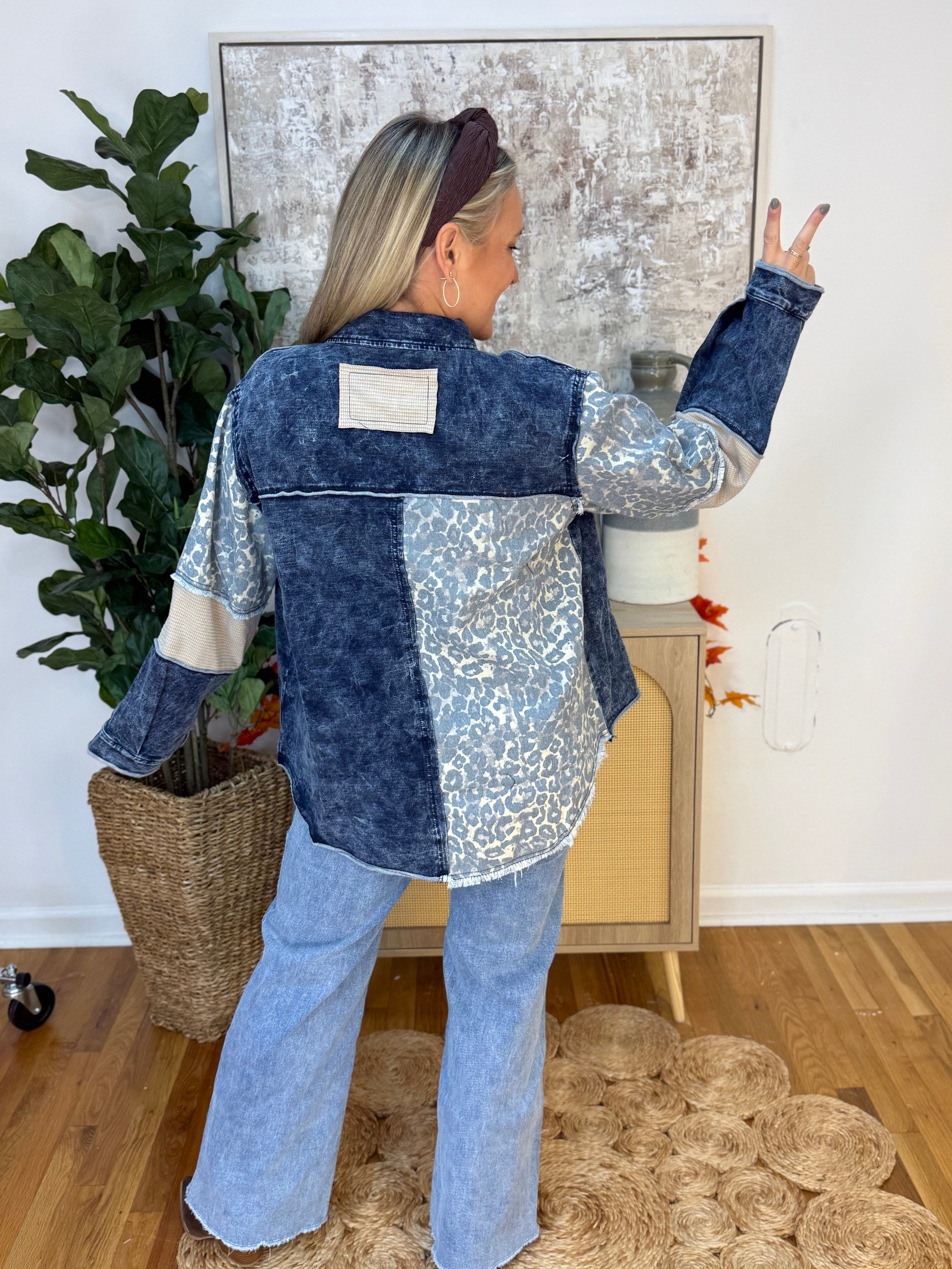 Turning Heads Denim Jacket by POL-170 Jackets/Outerwear-POL-The Lovely Closet, Women's Fashion Boutique in Alexandria, KY