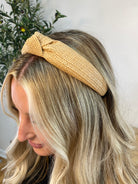 Beautiful in Beige Headband-300 Headwear-The Lovely Closet-The Lovely Closet, Women's Fashion Boutique in Alexandria, KY