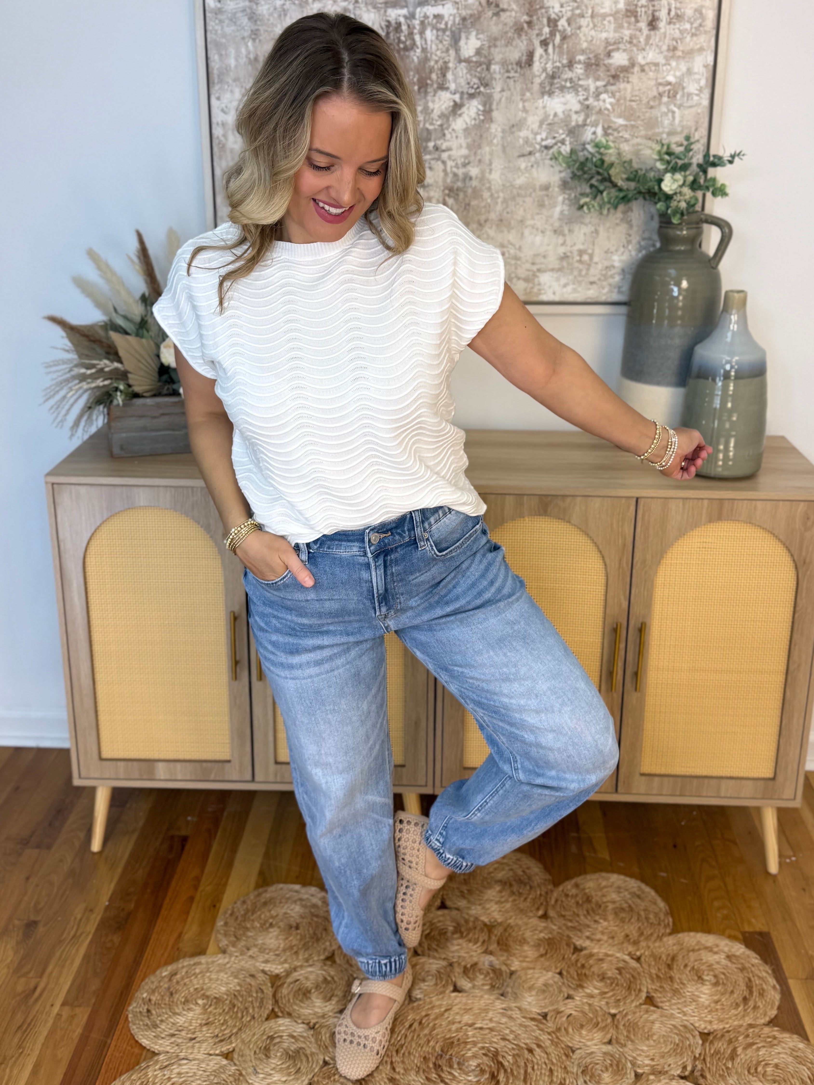 Mica High Rise Jogger-210 Jeans-Mica Denim-The Lovely Closet, Women's Fashion Boutique in Alexandria, KY