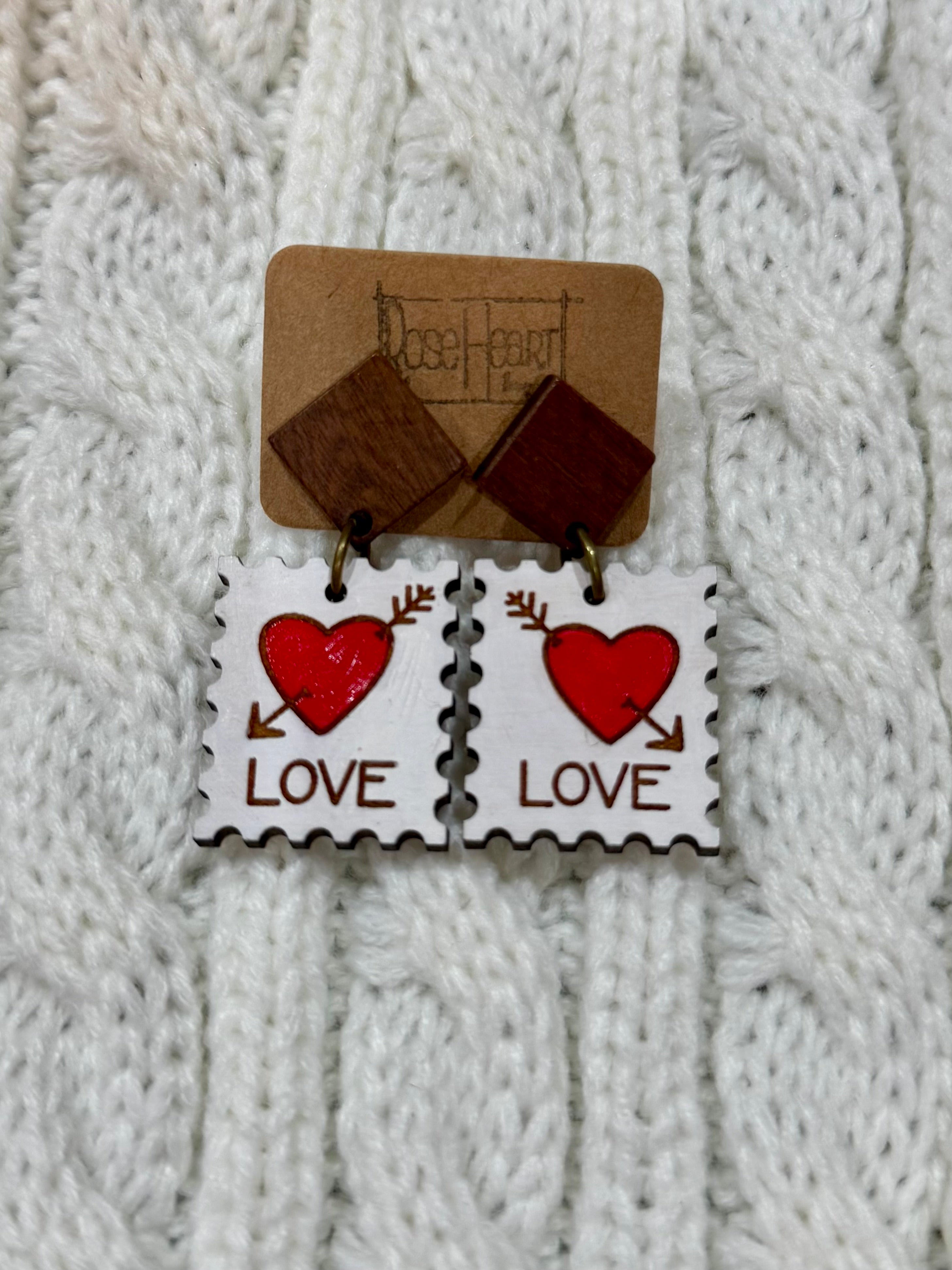 RoseHeart Valentine Day Earrings-250 Jewelry-RH-The Lovely Closet, Women's Fashion Boutique in Alexandria, KY