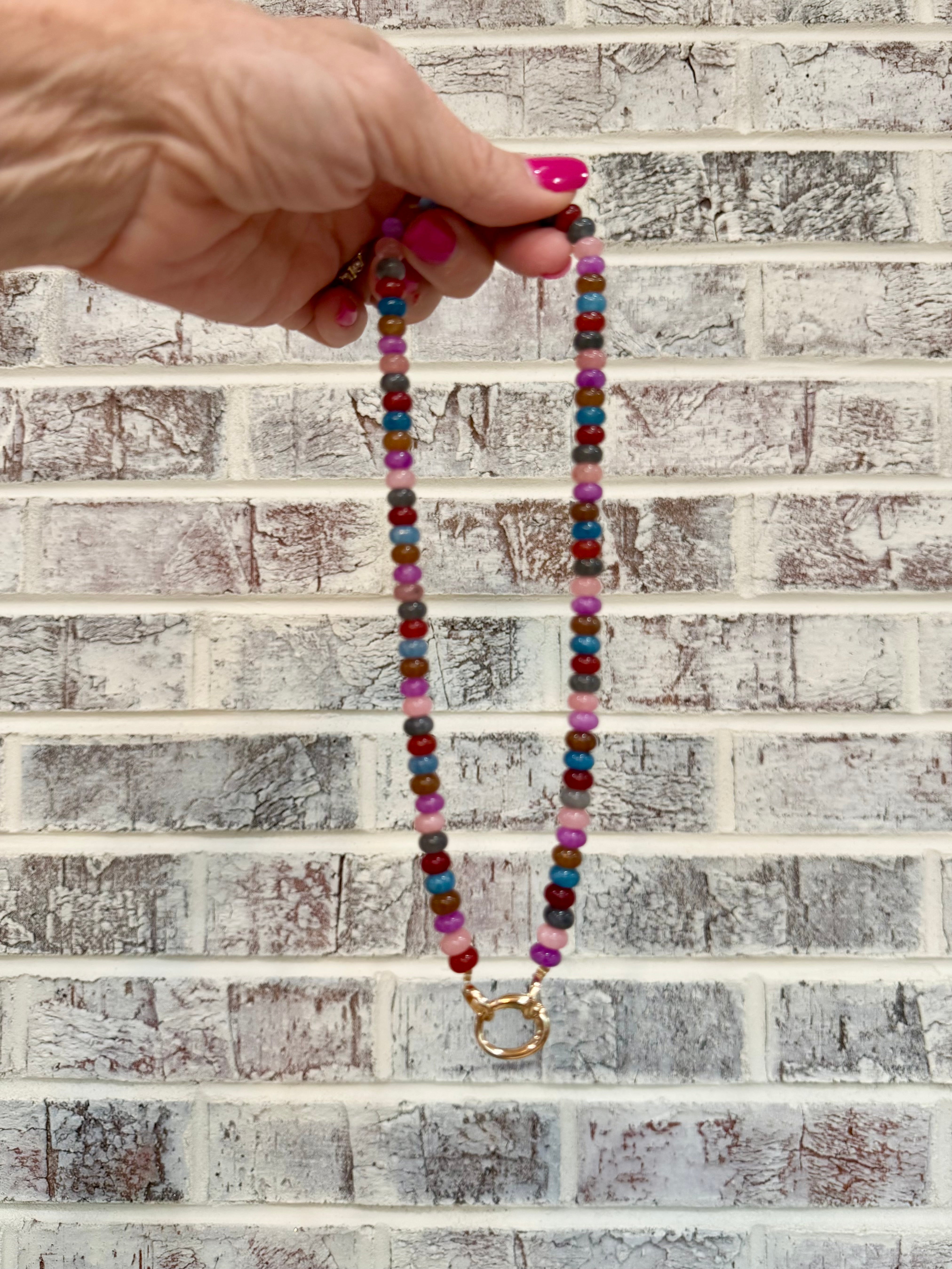 Mulberry Mist Candy Bead Necklace-280 Accessories-Golden Stella-The Lovely Closet, Women's Fashion Boutique in Alexandria, KY
