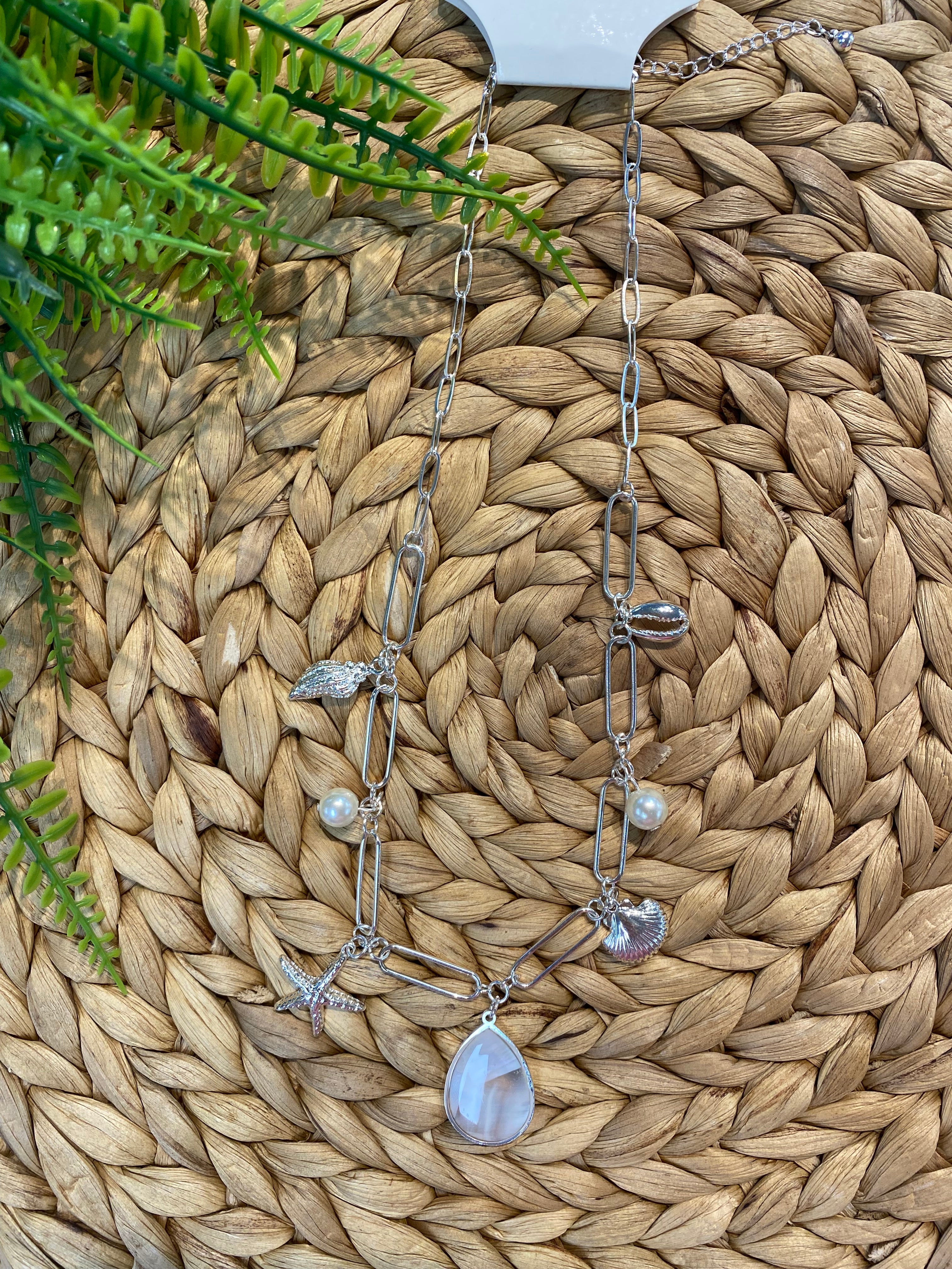 Silver Sea Life Charm Necklace-250 Jewelry-Fame-The Lovely Closet, Women's Fashion Boutique in Alexandria, KY