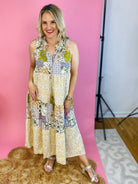 Boho Beachy Midi Dress-180 Dresses-Mystree-The Lovely Closet, Women's Fashion Boutique in Alexandria, KY