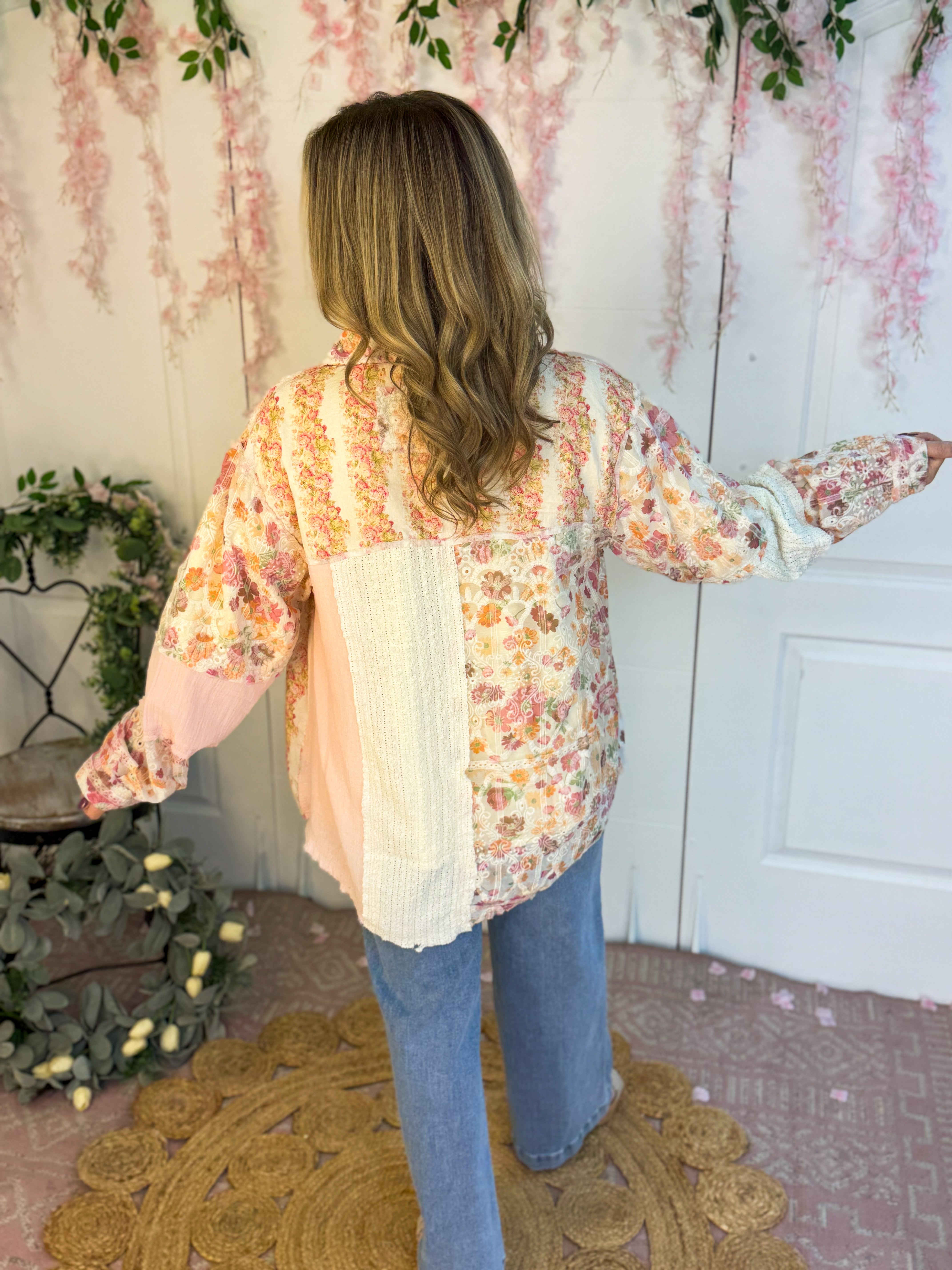 The Blush Edit Shirt Jacket-110 Long Sleeve Top-Pol Clothing-The Lovely Closet, Women's Fashion Boutique in Alexandria, KY