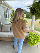 COWBOY BOOT STUDDED SHORT SLEEVE TOP-100 Short Sleeve Tops-Doe and Rae-The Lovely Closet, Women's Fashion Boutique in Alexandria, KY