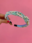 Pearly Headband - Mint-280 Accessories-The Lovely Closet-The Lovely Closet, Women's Fashion Boutique in Alexandria, KY