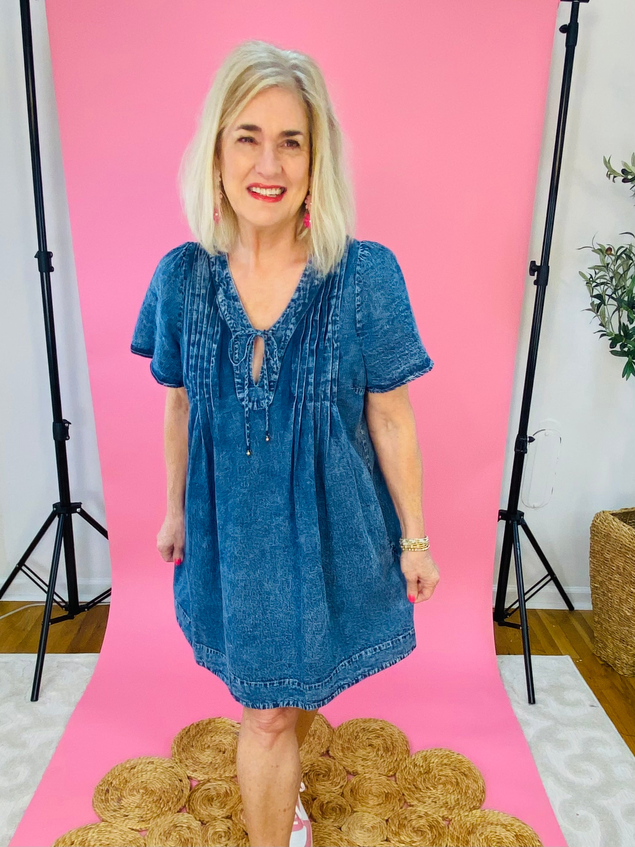 Denim For Days Dress-180 Dresses-easel-The Lovely Closet, Women's Fashion Boutique in Alexandria, KY