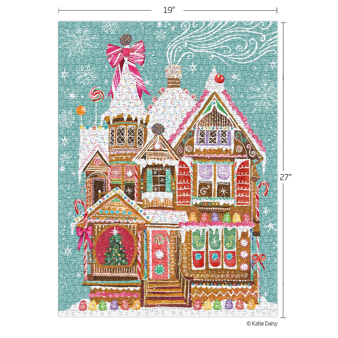 Gingerbread House 1000 Piece Christmas Puzzle-310 Gift-WerkShoppe-The Lovely Closet, Women's Fashion Boutique in Alexandria, KY