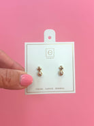 Signature Cross Small Gold Stud - Gold-260 eNewton-eNewton-The Lovely Closet, Women's Fashion Boutique in Alexandria, KY