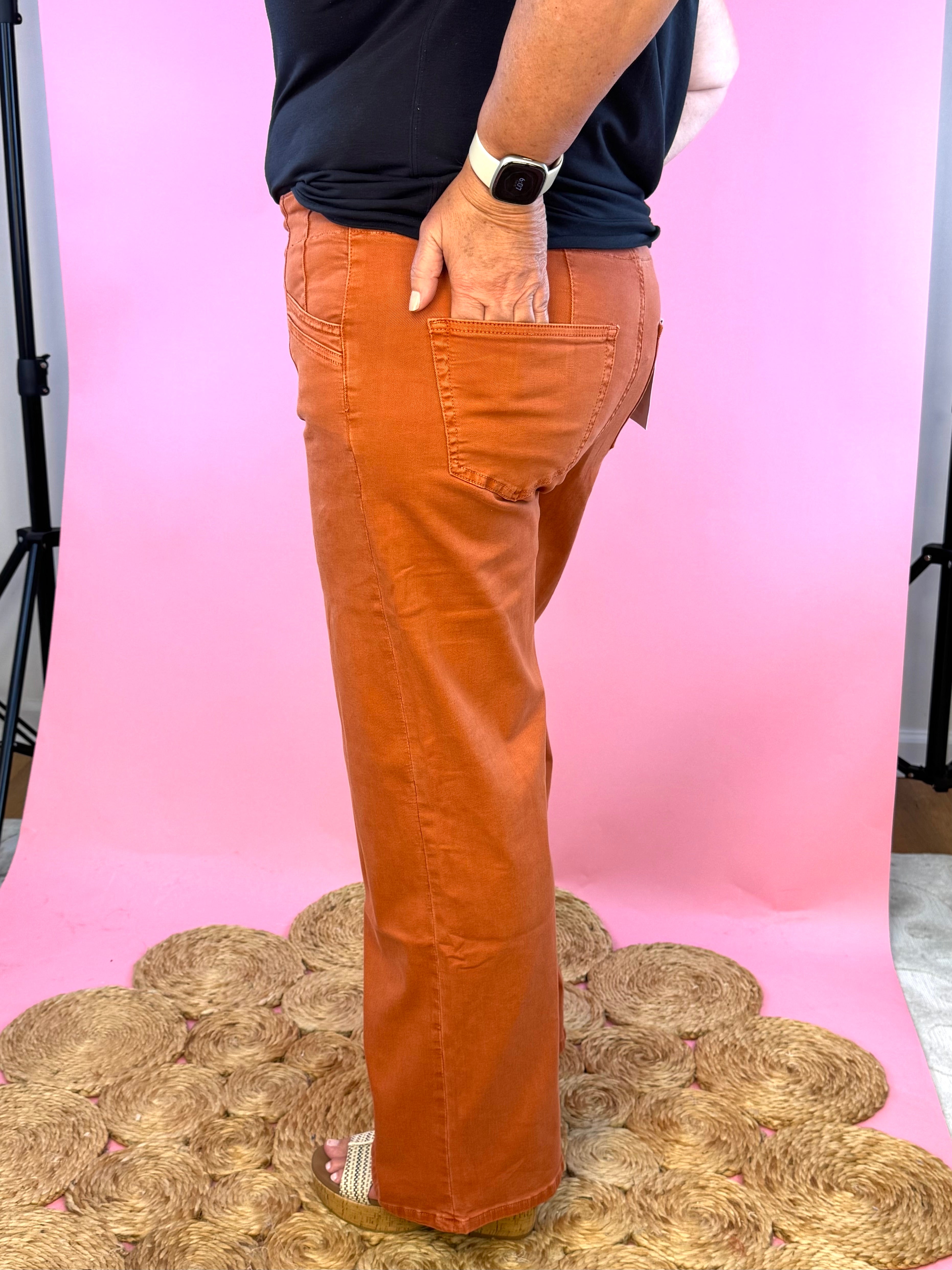 Mica High Rise Wide Leg Pants - Penny-210 Jeans-Mica Denim-The Lovely Closet, Women's Fashion Boutique in Alexandria, KY