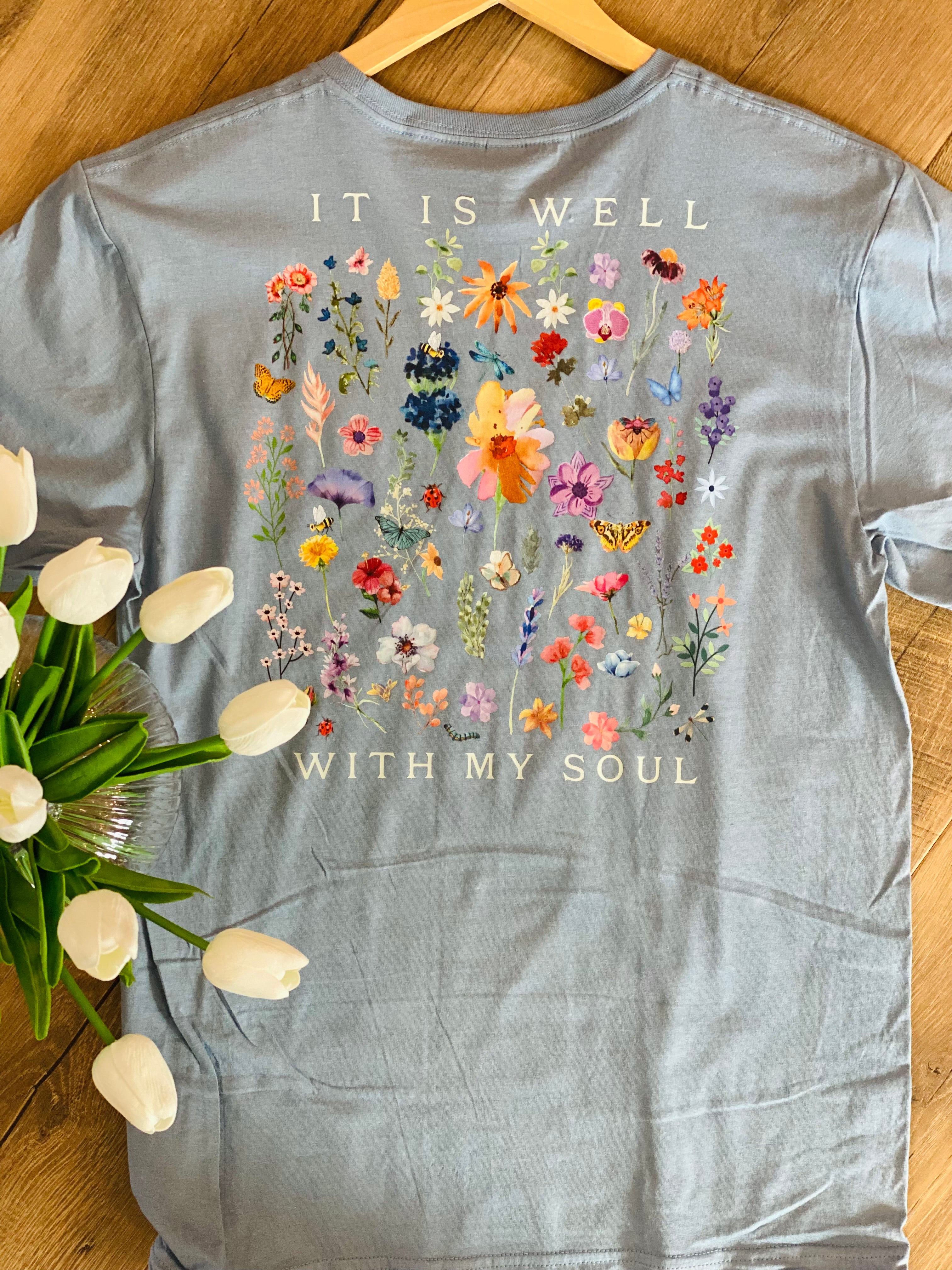 It is Well With My Soul Graphic T-Shirt-135 T-Shirt Bar-The Lovely Closet-The Lovely Closet, Women's Fashion Boutique in Alexandria, KY