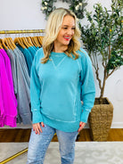 Keeping It Casual Pullover-150 Sweatshirts-zenana-The Lovely Closet, Women's Fashion Boutique in Alexandria, KY