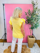 New Beginning Top - Buttercup-100 Short Sleeve Tops-Blakely-The Lovely Closet, Women's Fashion Boutique in Alexandria, KY