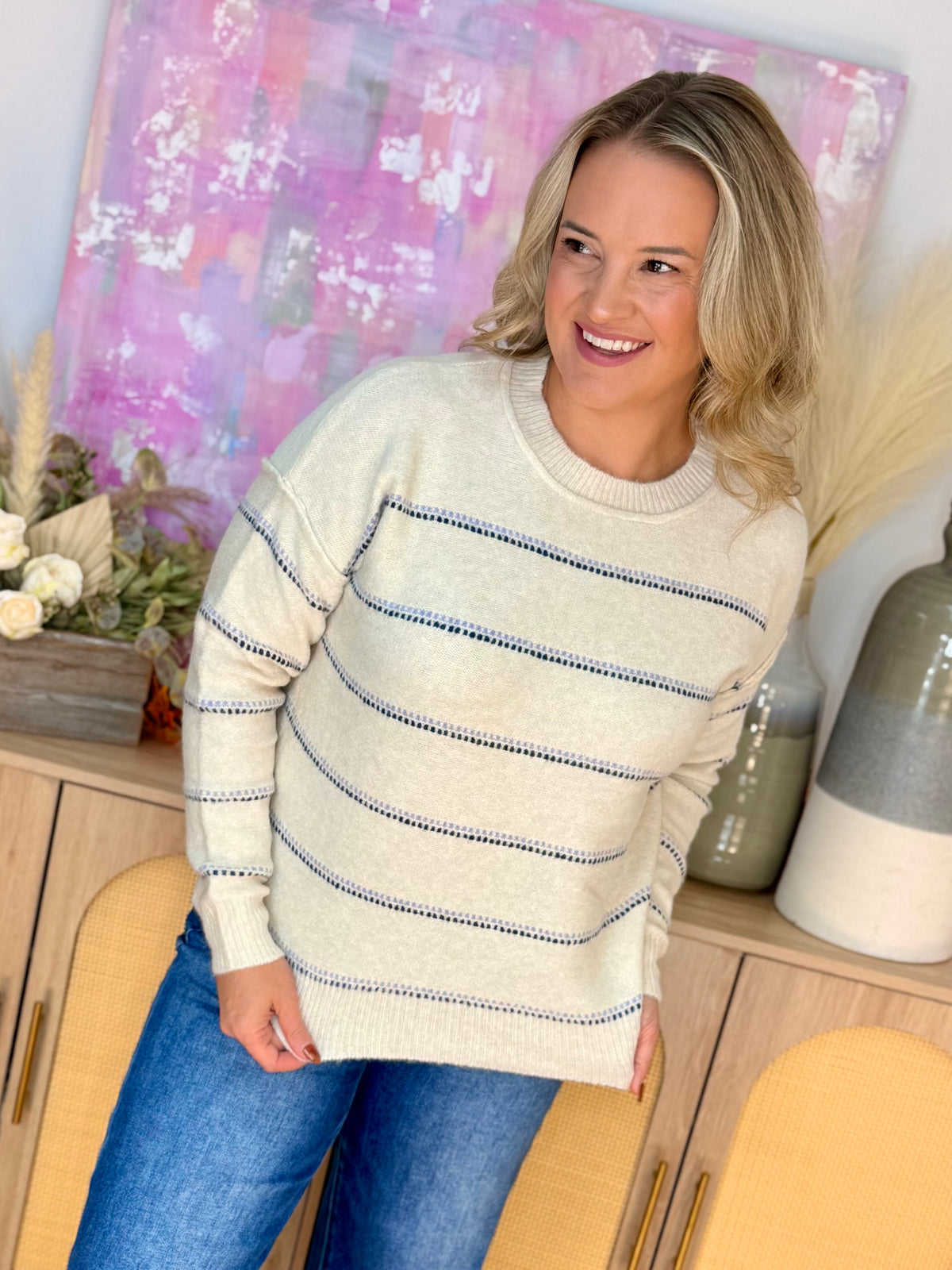 Going to the Vineyard Sweater-140 Sweaters-Staccato-The Lovely Closet, Women's Fashion Boutique in Alexandria, KY