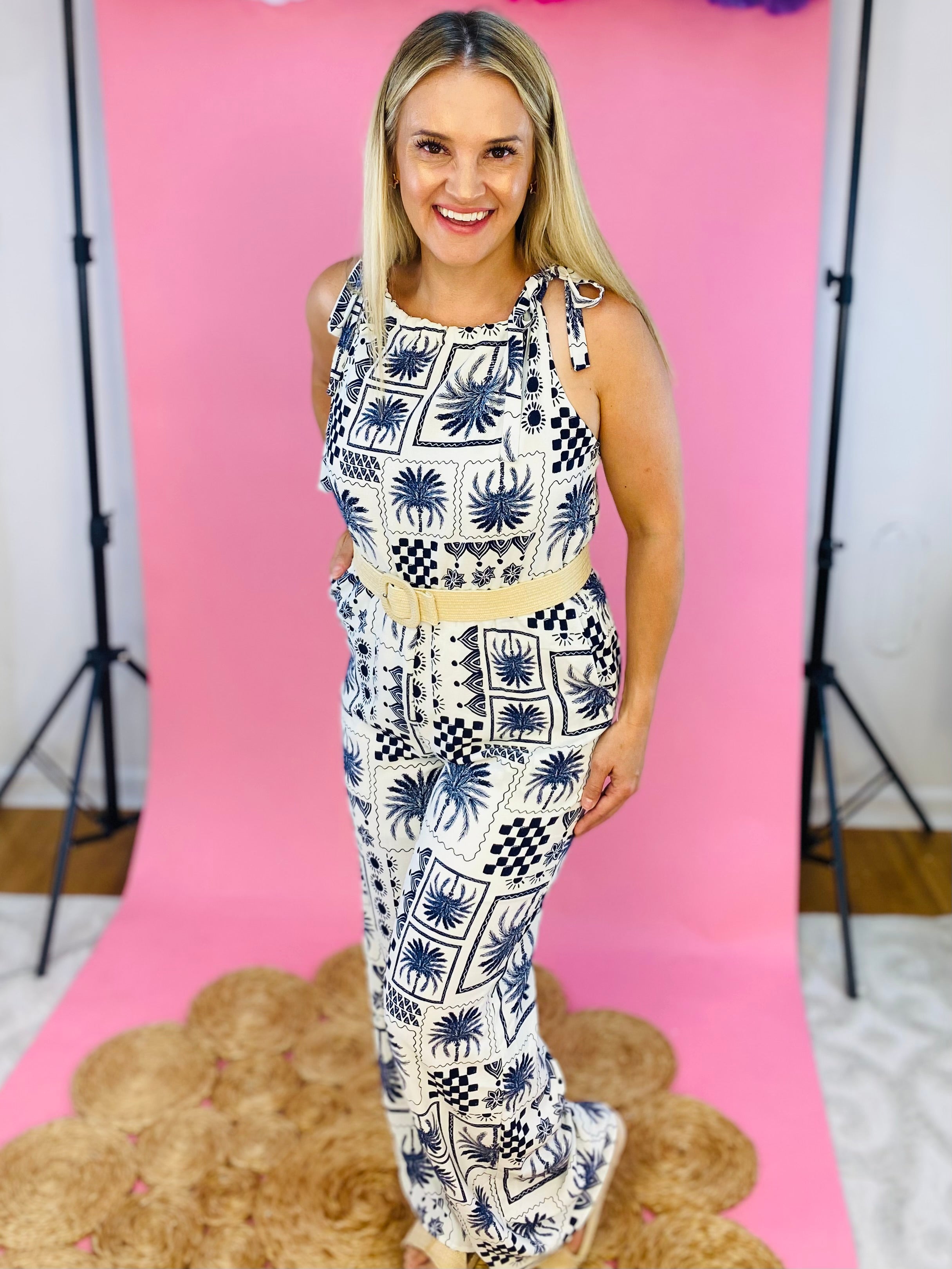 FINAL SALE Caribbean Cruise Jumpsuit – The Lovely Closet
