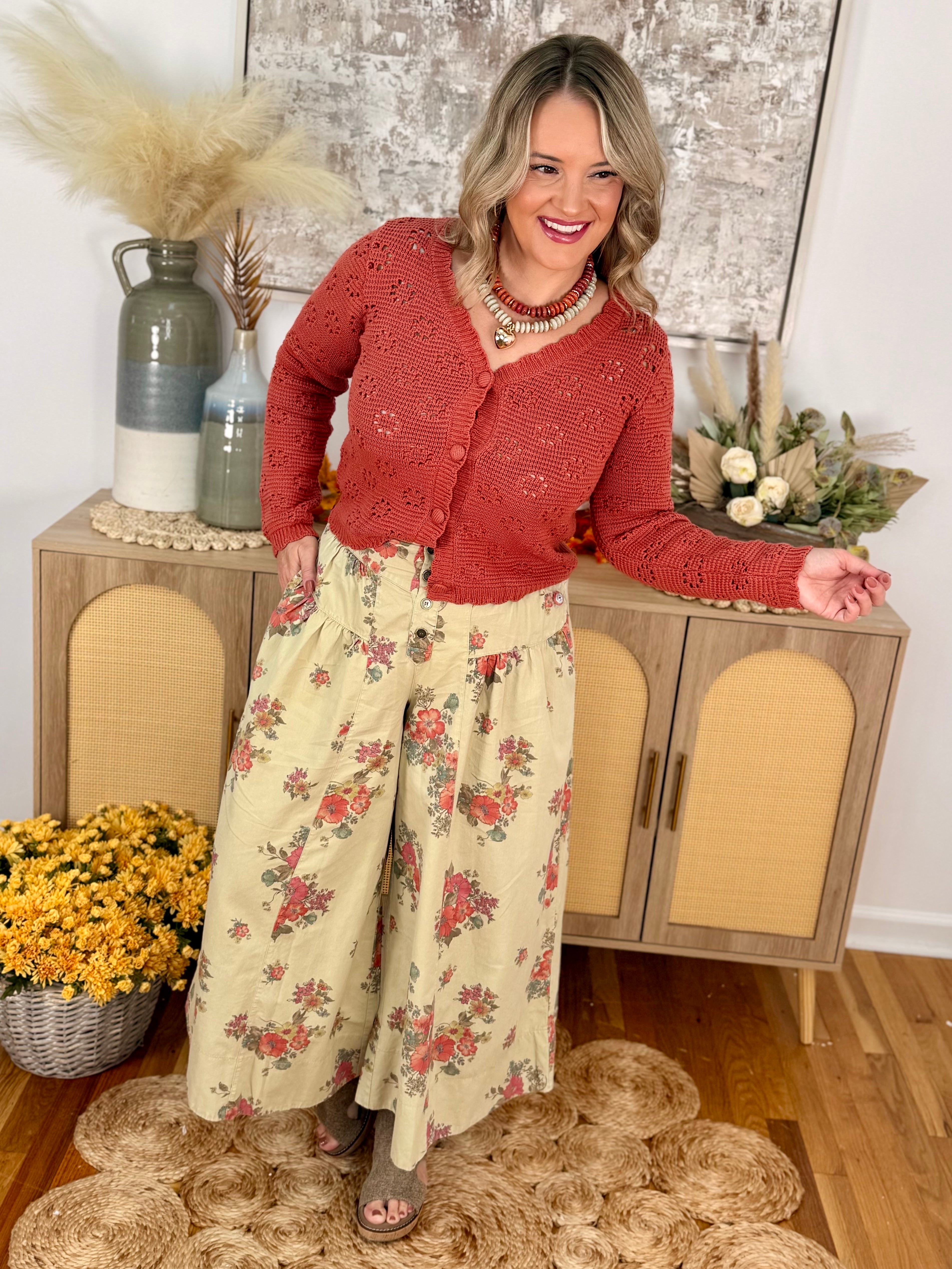 Harvest Sunsets Cardigan Sweater-160 Cardigan/Kimonos-easel-The Lovely Closet, Women's Fashion Boutique in Alexandria, KY